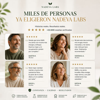 NMN Avanzado - Fórmula Completa NAD+ para Rejuvenecimiento Celular, Claridad Mental y Longevidad